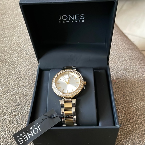 Jones New York genuine diamond gold women watch - Picture 2 of 7
